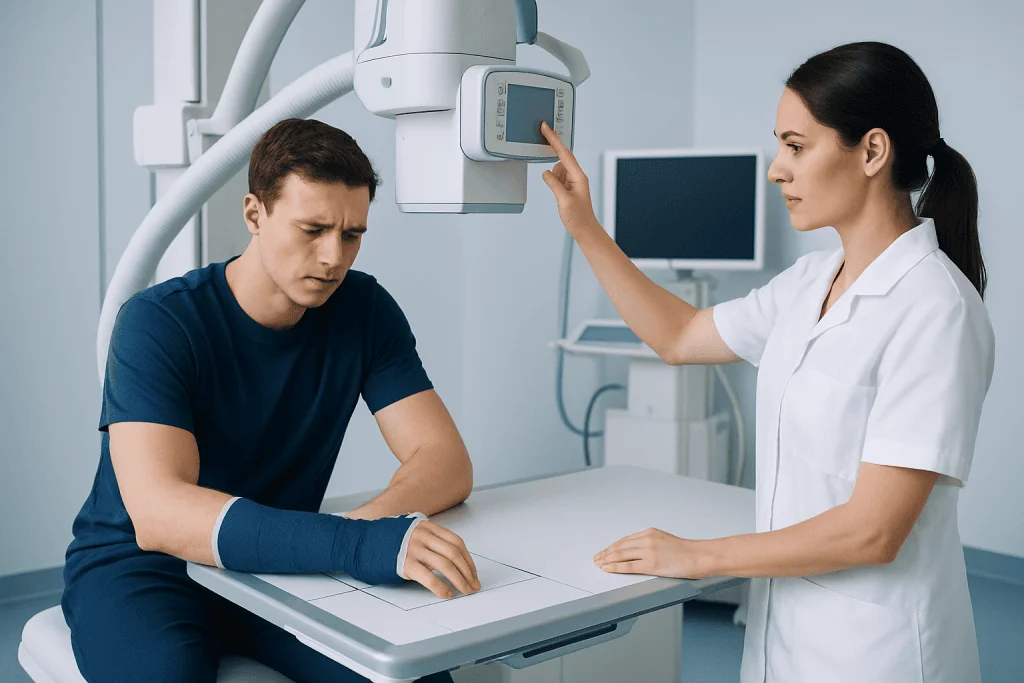 Symptoms and signs of a broken bone — the breakage