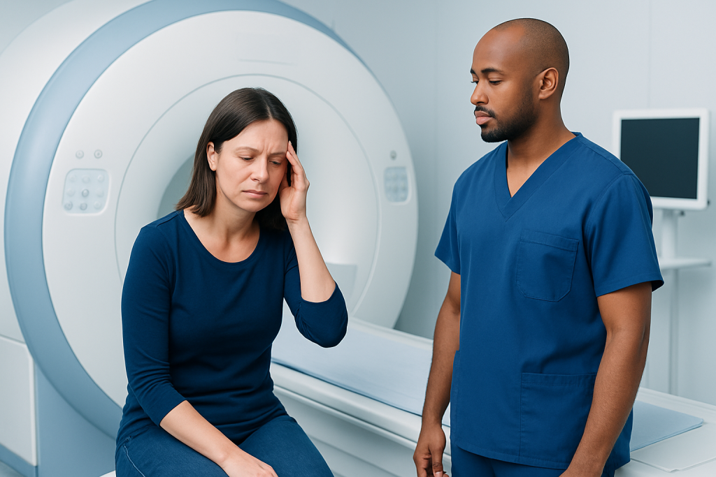 Symptoms and situations that may lead to imaging — neuro scans for headache dizziness and weakness