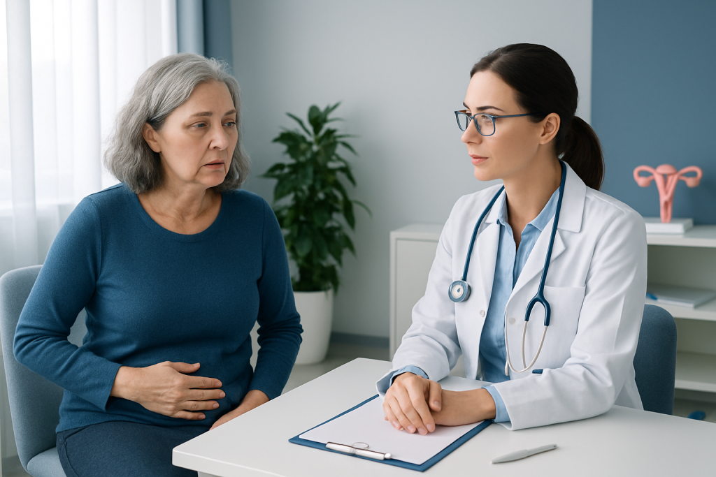 Symptoms and situations that may lead to testing — endometrial stripe