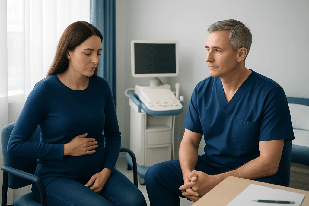 Symptoms and situations that may lead to this test — abdominal ultrasound