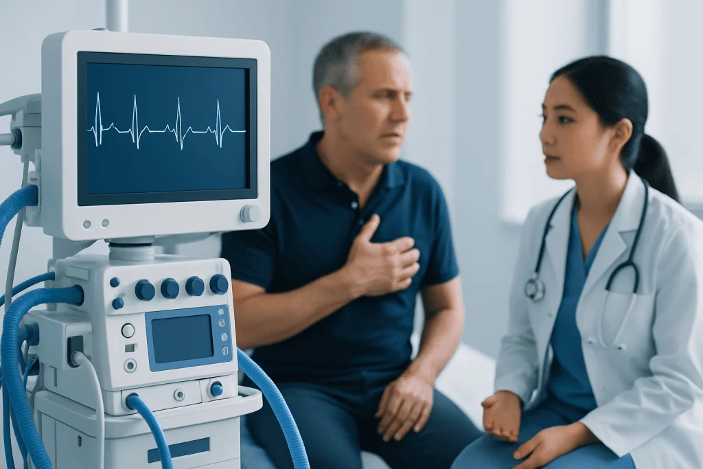 Symptoms and the different types of angina — angina
