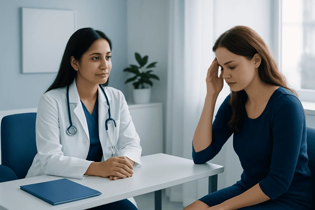 Symptoms and timing to watch for — migraine and menses
