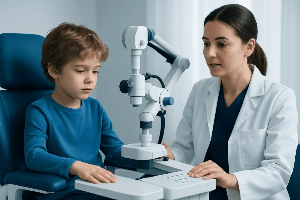 Tremor in Children: Causes, Evaluation, and When to See a Specialist 1 Pediatric neurologist examining a child's brain activity with a microscope.