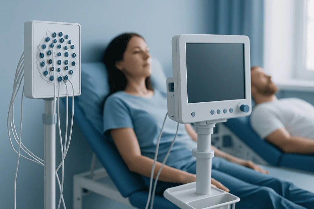 Medical monitoring of patients with sleep disorders at Acibadem Hospitals.