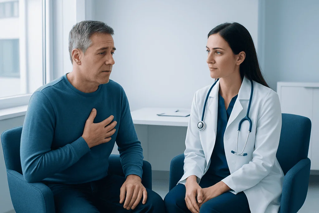 Symptoms and warning signs — widow maker artery