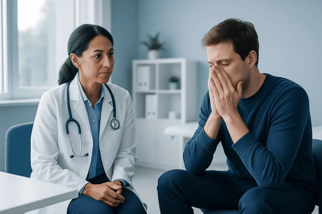 Symptoms and what patients usually notice — rhinovirus
