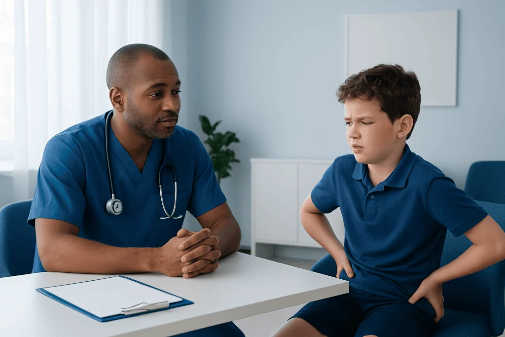 Symptoms and what they can look like — transient hip