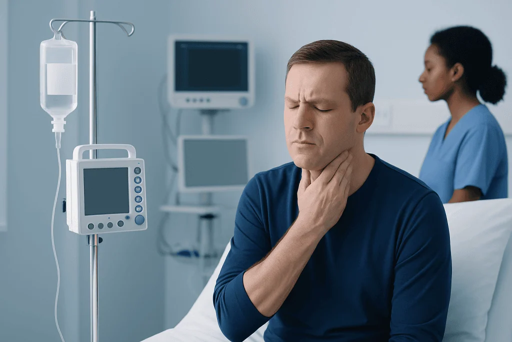 Symptoms and what they may feel like — peritonsillar abscess