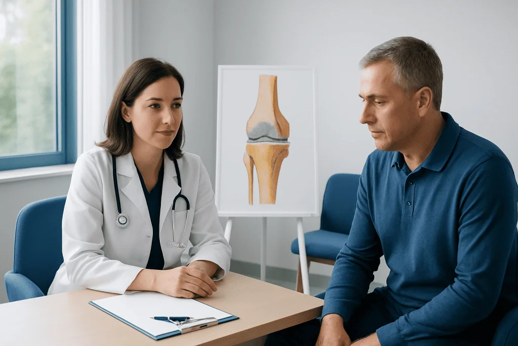 Symptoms and where it commonly occurs — subchondral sclerosis
