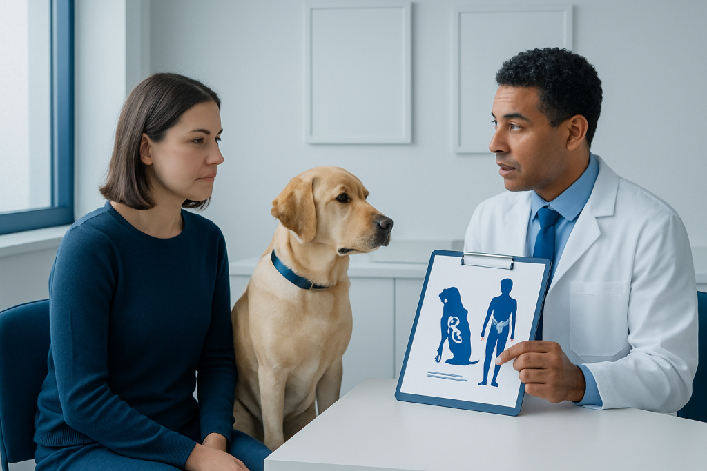Symptoms in dogs and possible symptoms in humans — tapeworms in dogs
