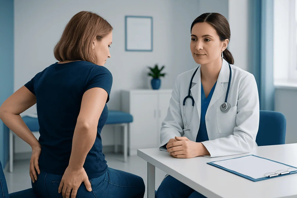 Symptoms linked to butt muscle problems — butt muscles