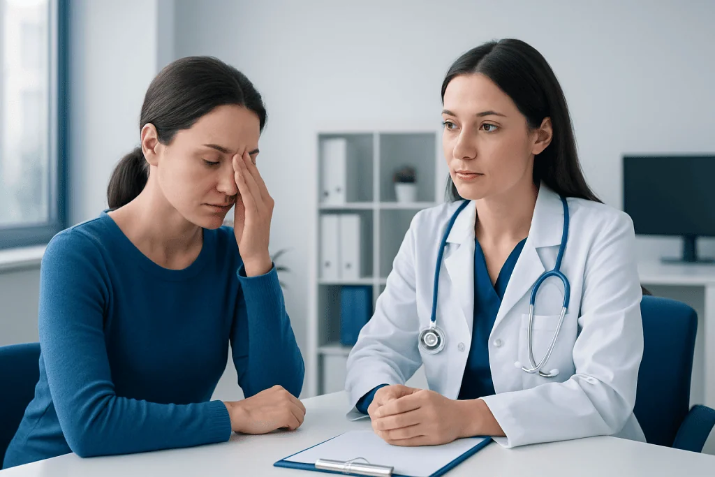 Symptoms linked to the lacrimal bone area — lacrimal bone