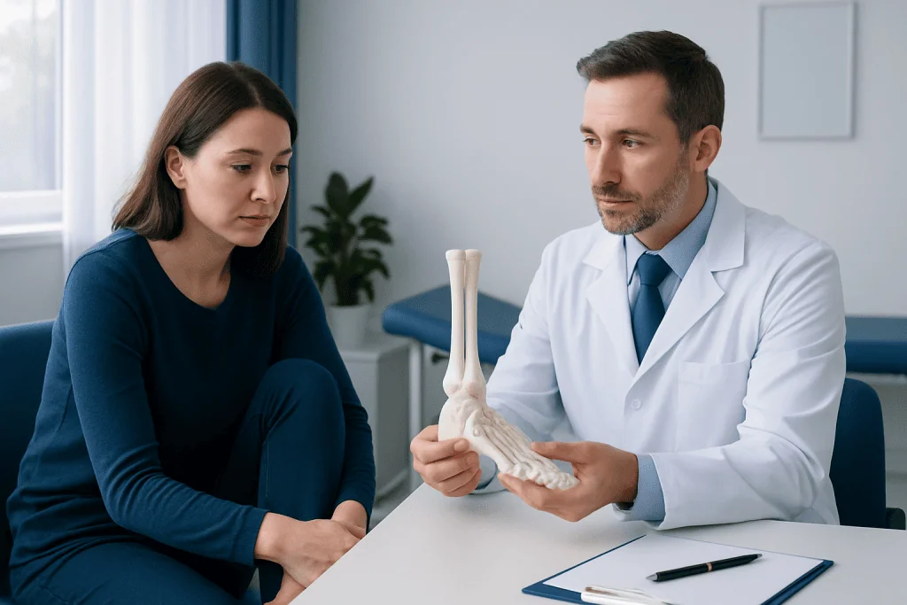 Symptoms of a talus injury or disorder — talus