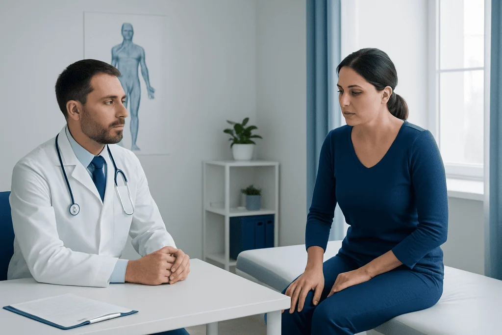 Symptoms of gracilis muscle problems — gracilis muscle