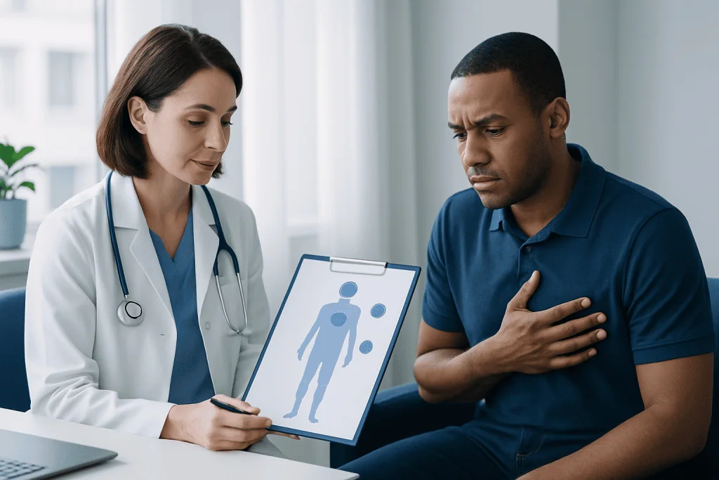 Symptoms of ischemia by location — ischemia definition