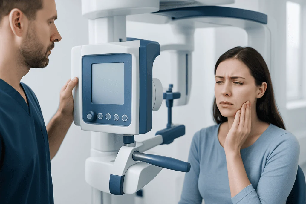 Symptoms of pericoronitis — pericoronitis