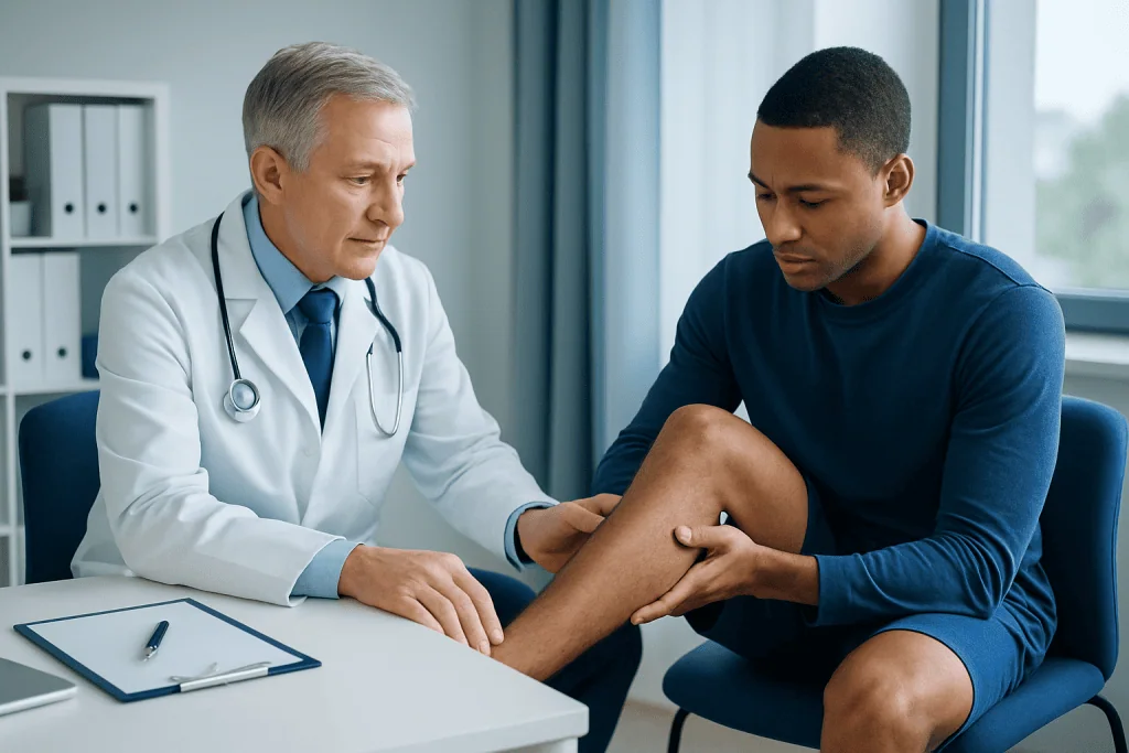 Symptoms of soleus muscle strain or irritation — soleus muscle