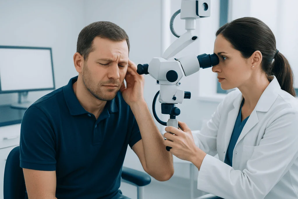 Symptoms patients may notice — swimmer's ear