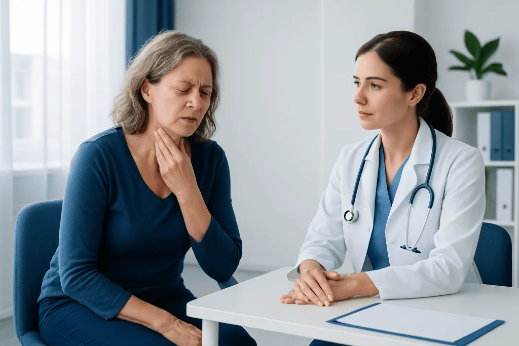 Symptoms that can happen with high thyroid hormone levels — high thyroid levels