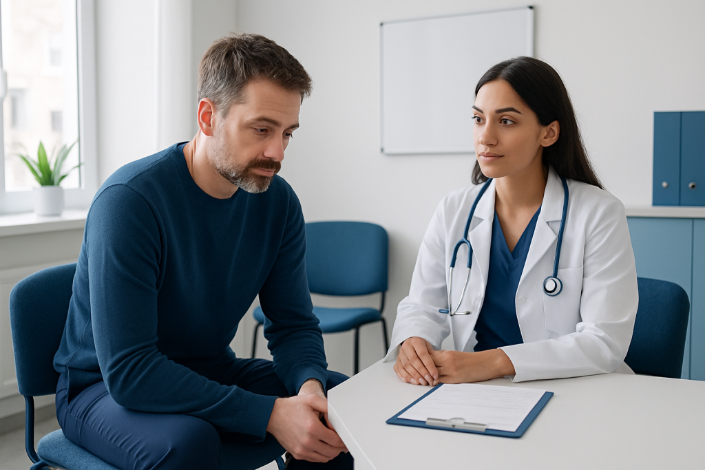 Symptoms that can occur with penile curvature — curved willy