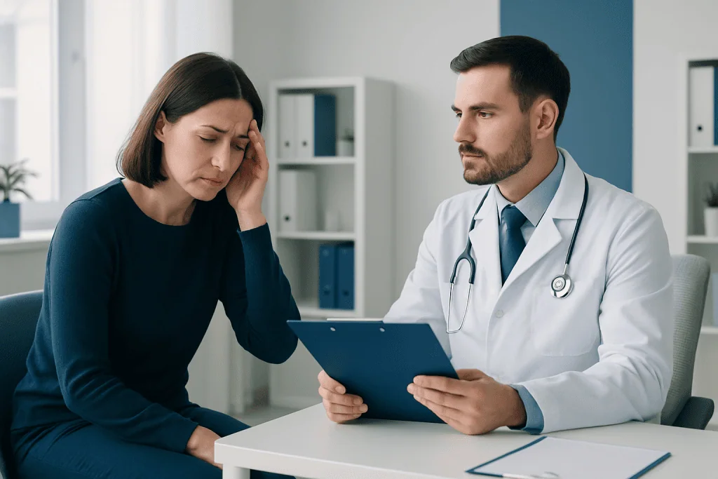 Symptoms that may happen with punctate changes — punctate