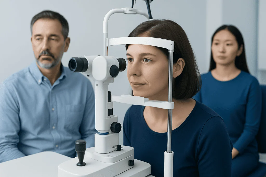 Symptoms that may lead to treatment — ofloxacin eye drops