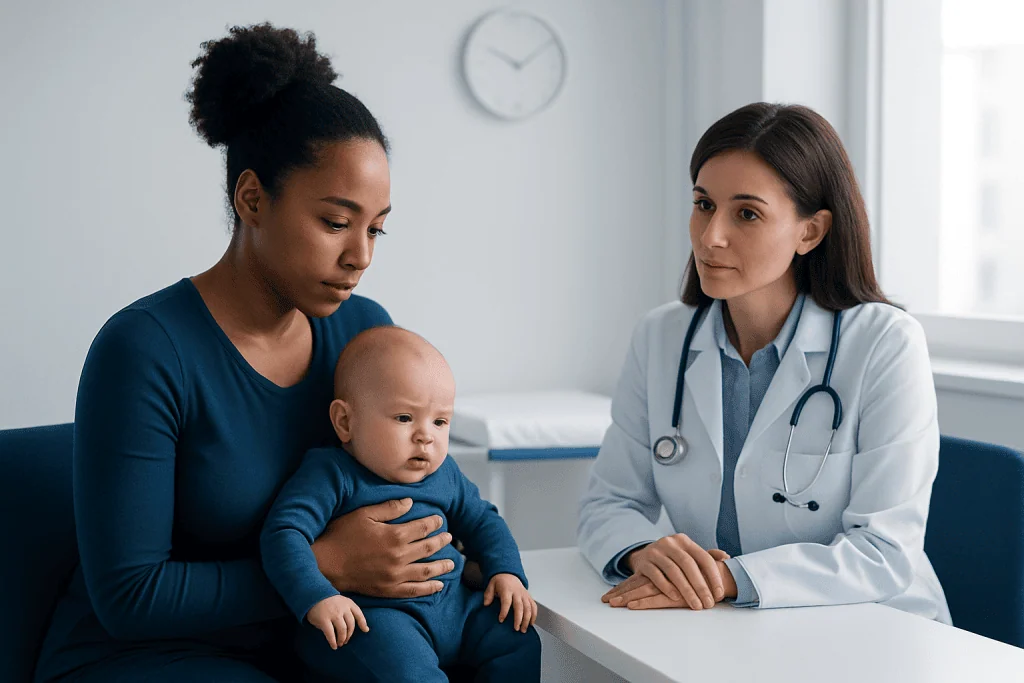 Symptoms that may occur with a bulging fontanelle — bulging of fontanelle