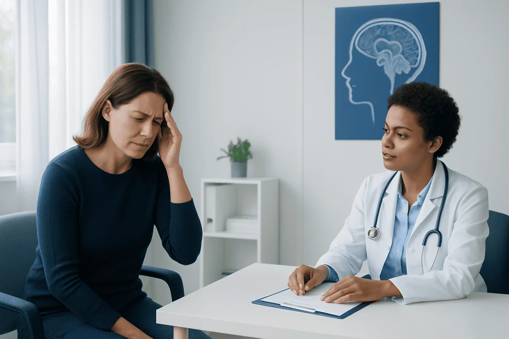 Symptoms that may point to a cerebrospinal fluid problem — cerebrospinal fluid