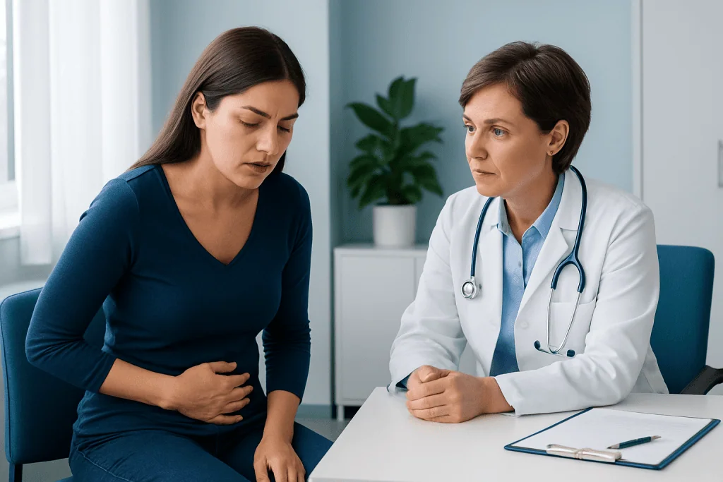 Symptoms that may point to a jejunum problem — jejunum