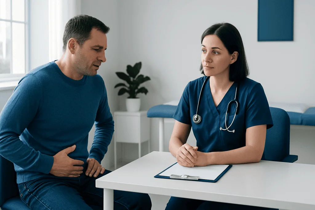 Symptoms that may suggest a kidney stone rather than a bowel problem — can kidney stones cause constipation