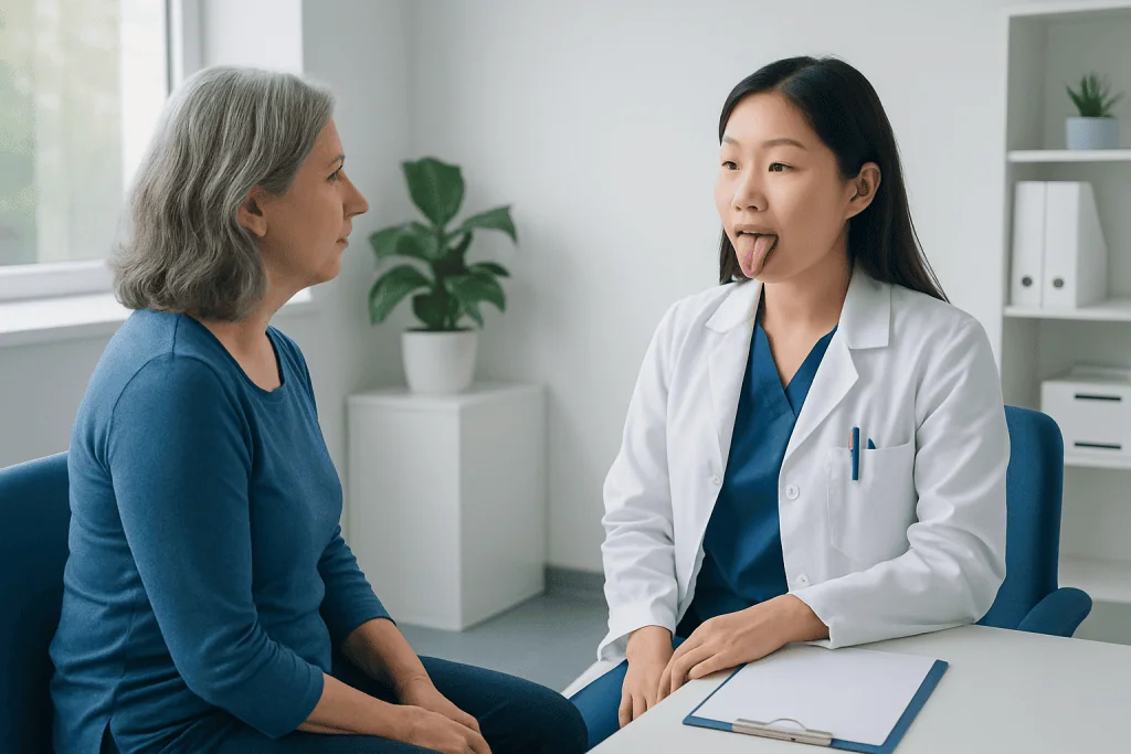 Symptoms That May Suggest a Problem — healthy tongue