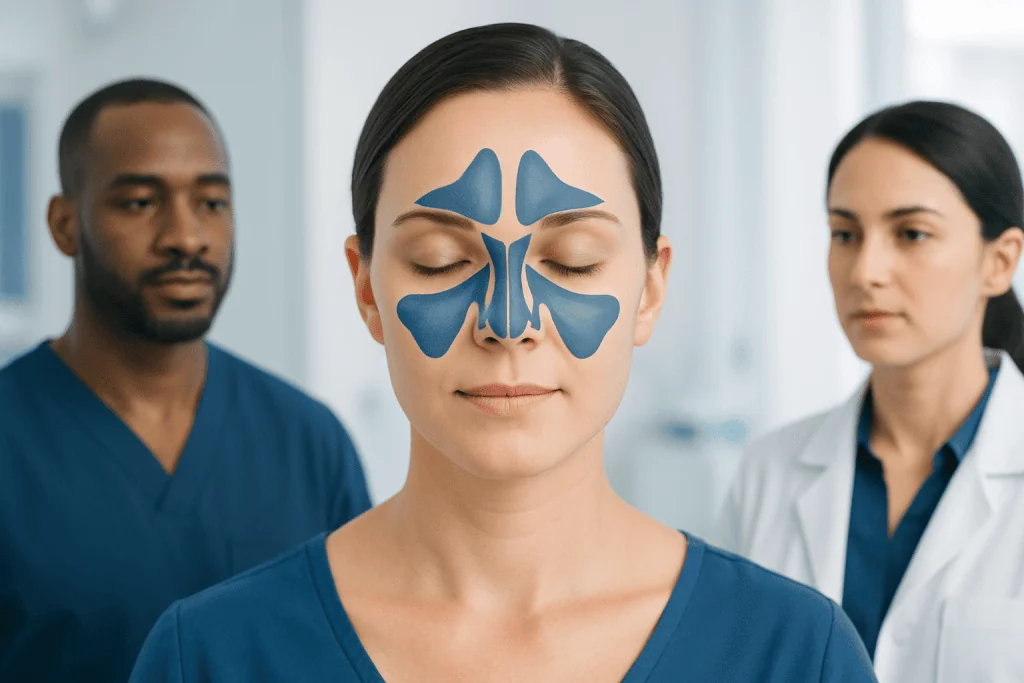 The four sinus groups and where they are located — sinus anatomy