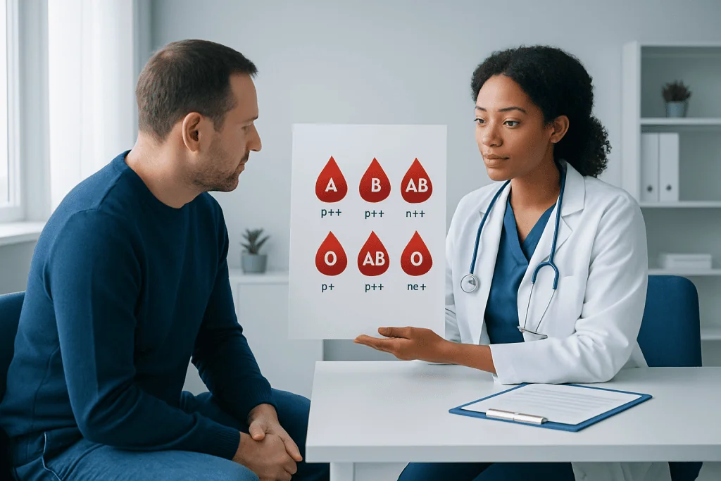 The main blood group systems: ABO and Rh — blood groups and blood types