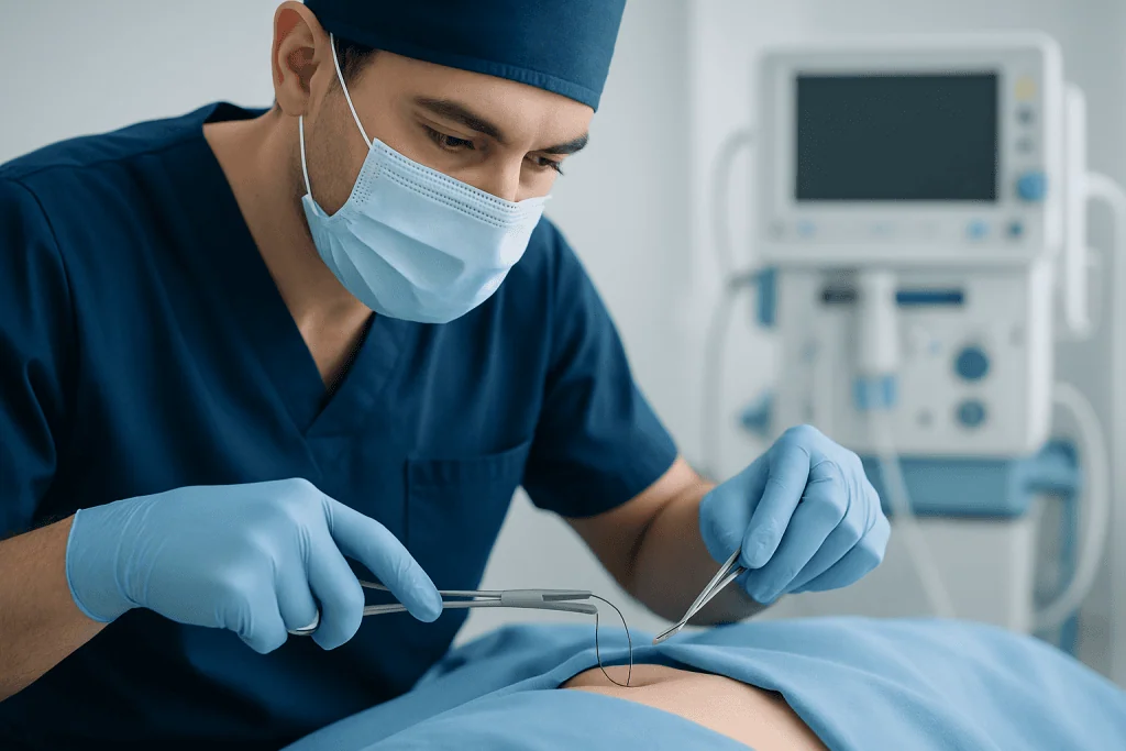 Types of sutures and other wound-closing methods — sutures