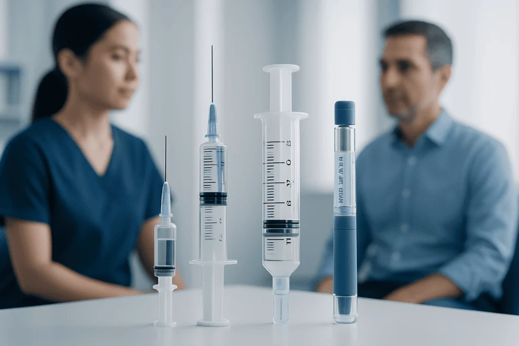 Types of syringes patients may encounter — syringes
