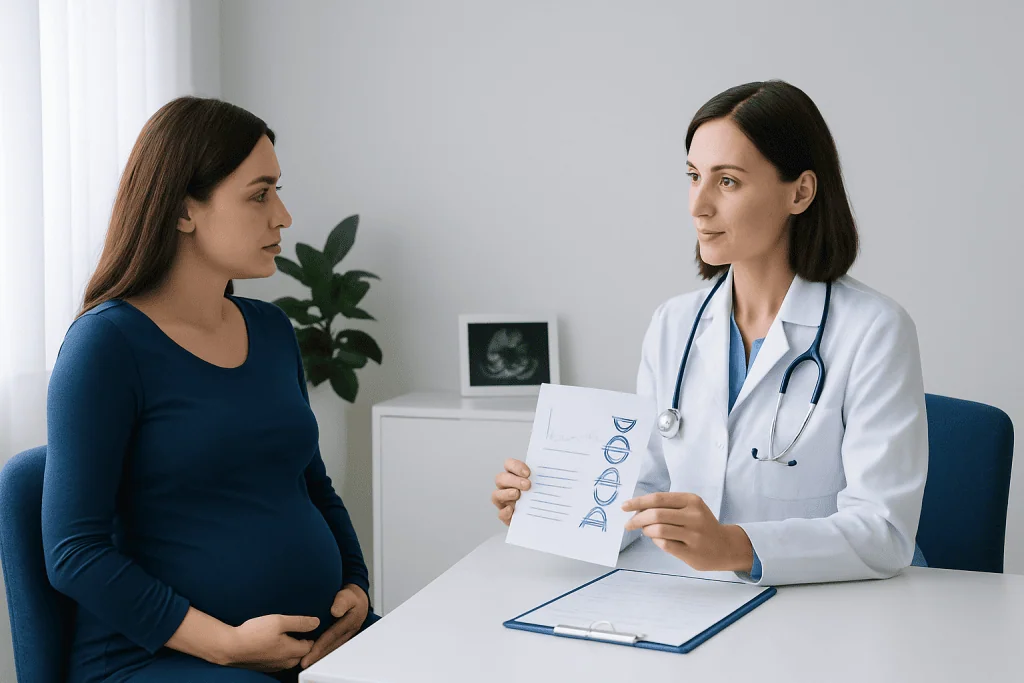 Types of testing during pregnancy — genetic test of fetus