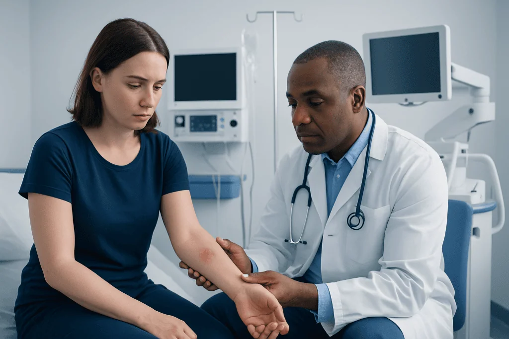 What a Brown Recluse Bite Usually Looks and Feels Like — brown recluse bite