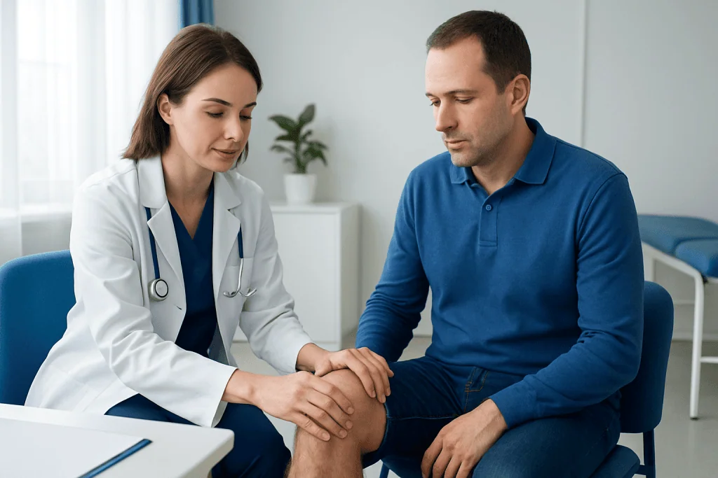 What a positive test may mean — valgus stress test