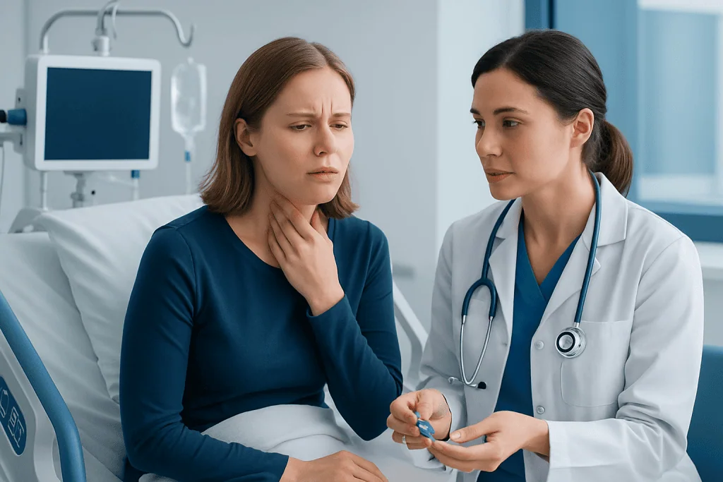 What a sore throat can feel like — cough drops and sore throat