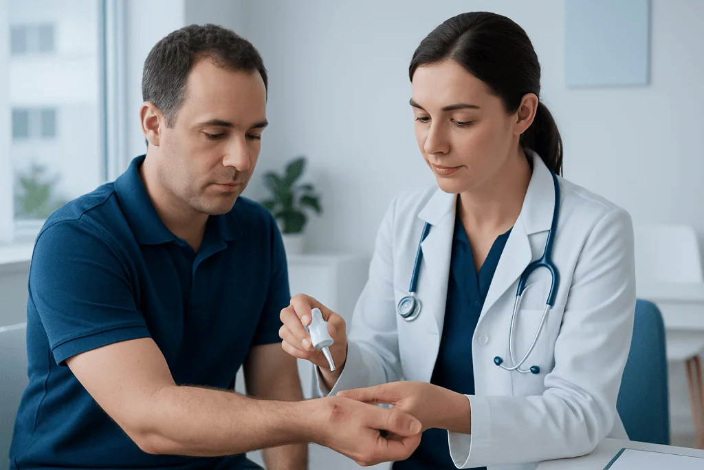 What a spider bite usually looks and feels like — antiseptic for spider bite