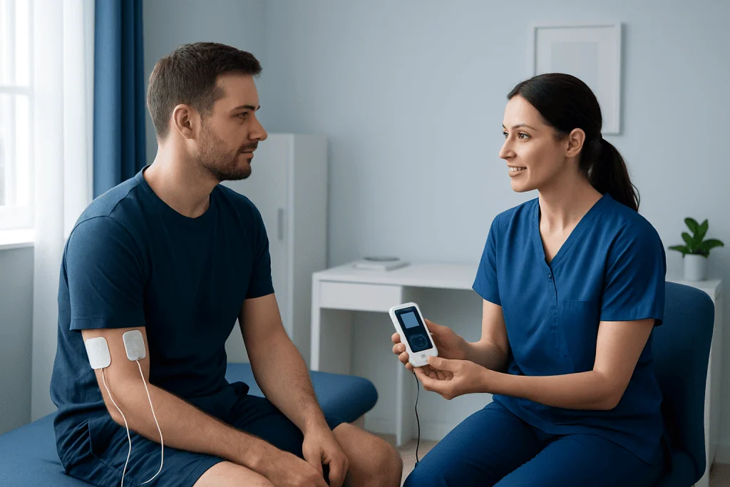 What a treatment session feels like — tens unit