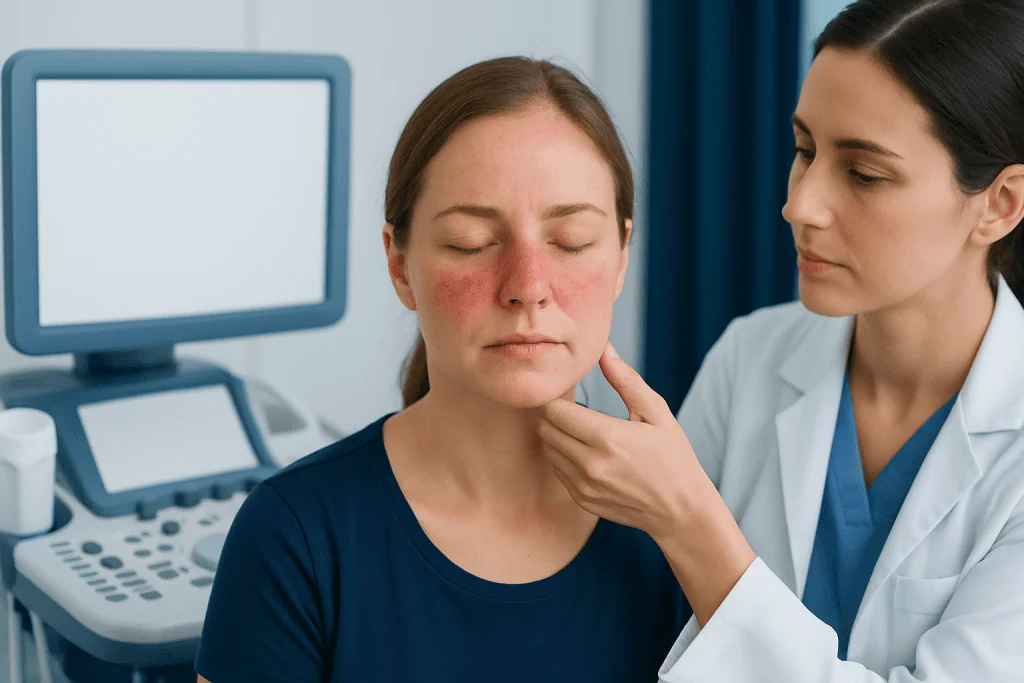 What butterfly rash looks and feels like — butterfly rash