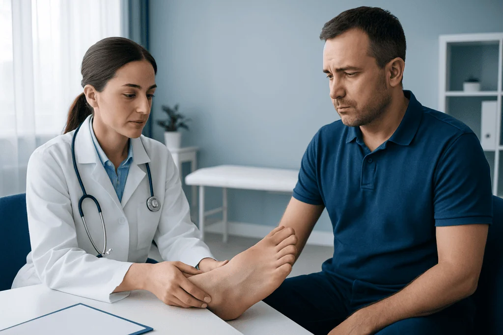 What can cause dorsum of foot pain or swelling? — dorsum of foot