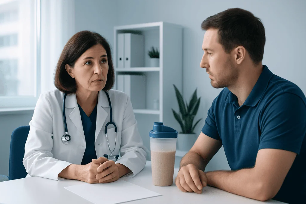 What clinical evidence does not support — proteinpulver shake