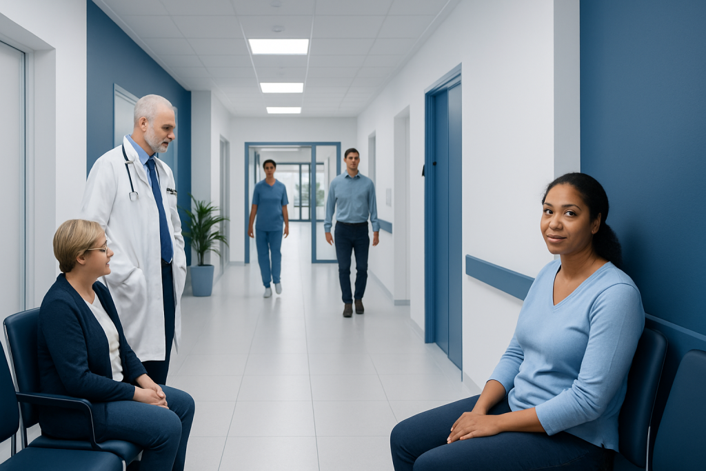 Dapsone Gel — Explained by Medical Evidence, Not Myths 1 Patients and medical staff in a hospital corridor at Acibadem Hospitals Group.