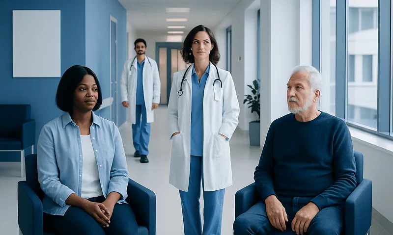 Guaifenesin — Explained by Medical Evidence, Not Myths 7 Medical team with patient in hospital corridor at Acibadem Hospitals Group.
