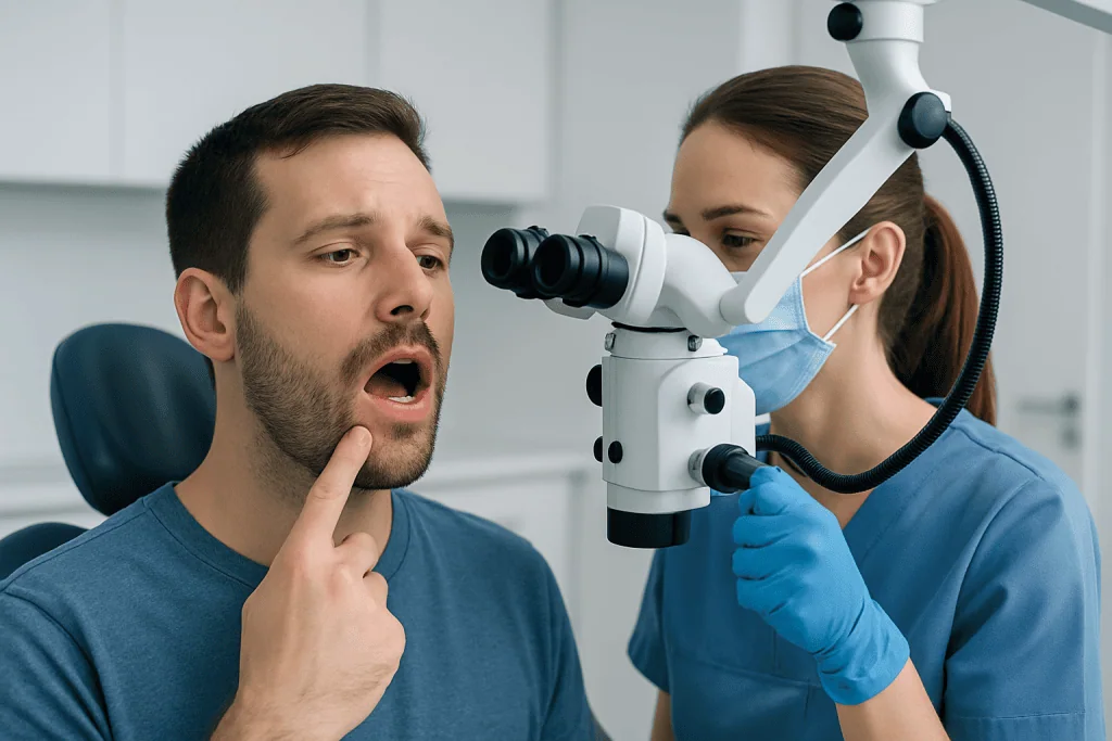 What gum disease blisters look and feel like — gum disease blisters