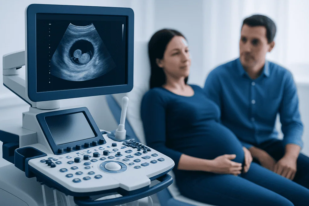 Ultrasound scan of pregnancy at Acibadem Hospitals Group.