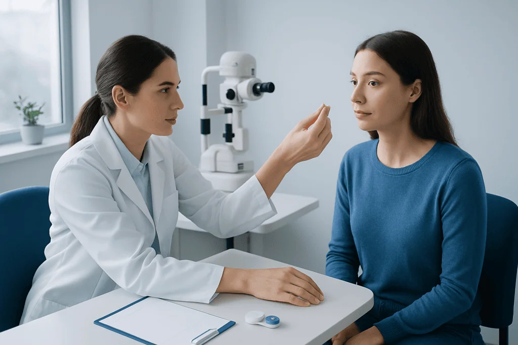 What Happens During the Exam and Fitting — contact lens eye exams