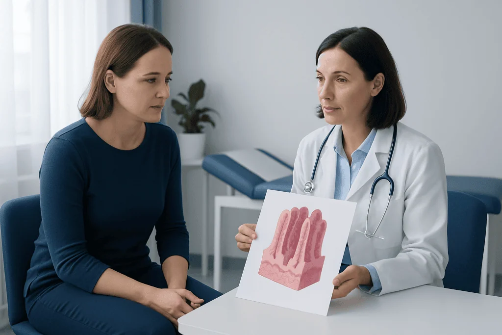 What happens when villi are damaged — villi
